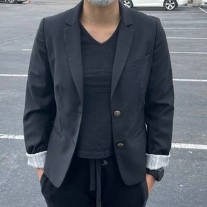 Aritzia Talula Shrunken Exeter Blazer Black 6